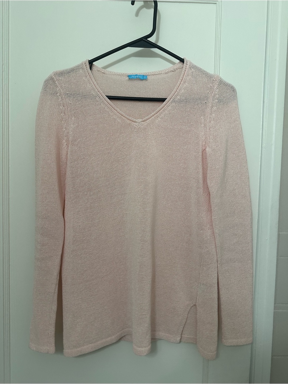 J McLaughlin Callum Sweater Top in Light Pink Knit